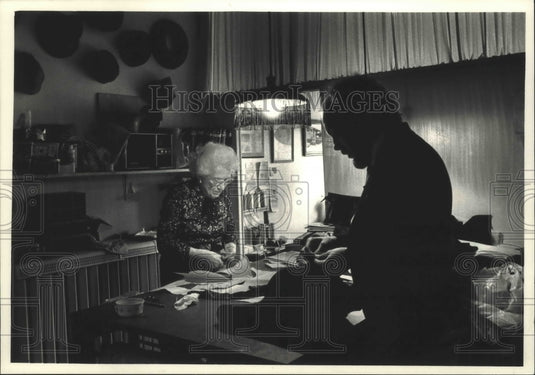 1988 Alicia Fox and partner Jeffrey Olson, dressmakers, Milwaukee-Historic Images