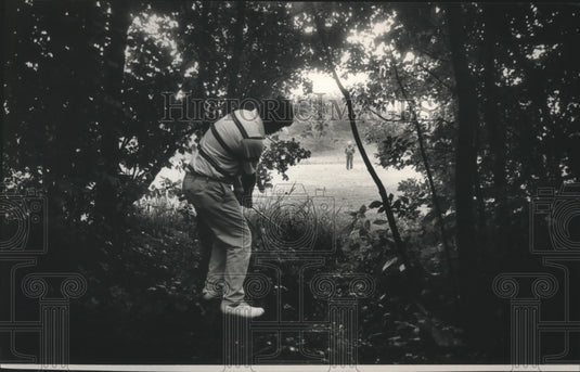 1989 Press Photo Greater Milwaukee Open, Tom Martine at 15th hole - mjb65744 - Historic Images