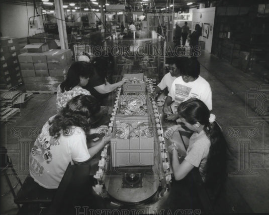 1994 General Converters & Assemblers workers package product, Racine-Historic Images
