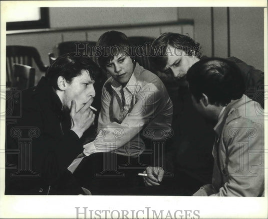 1981 City Attorney charges actors of nude play during performance - Historic Images