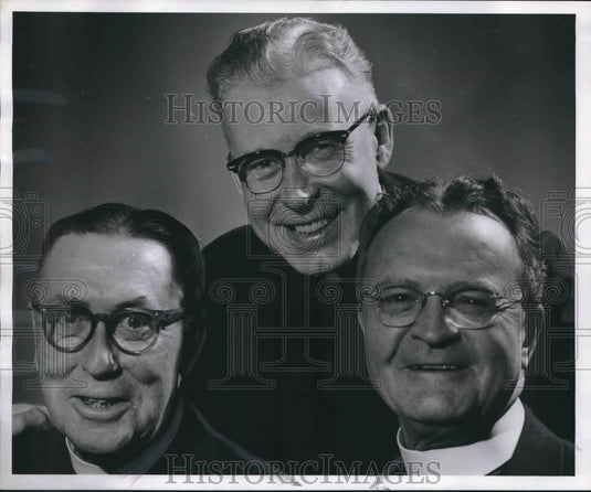 1961 Press Photo Fathers William Magee, Edward O'Donnell, and Raphael McCarthy - Historic Images