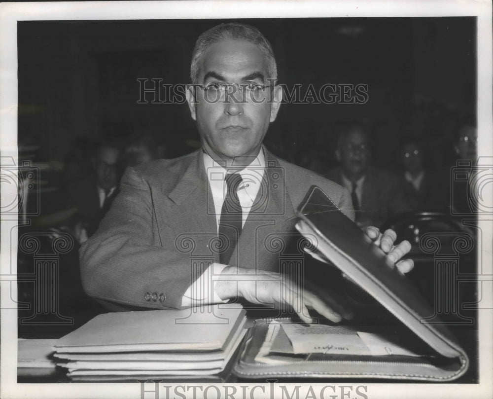 1953 Press Photo Reed Harris returns to government work as executive assistant.-Historic Images