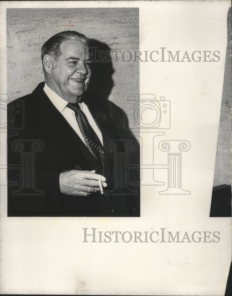 1973 Press Photo R.A. McBride, witness at Richard Nowakowski Trial, Milwaukee - Historic Images