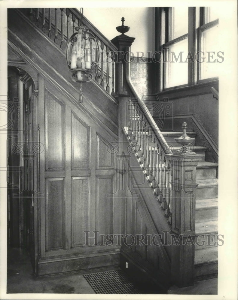 1983 Wood stairs restored by Westside Conservation group, Milwaukee - Historic Images