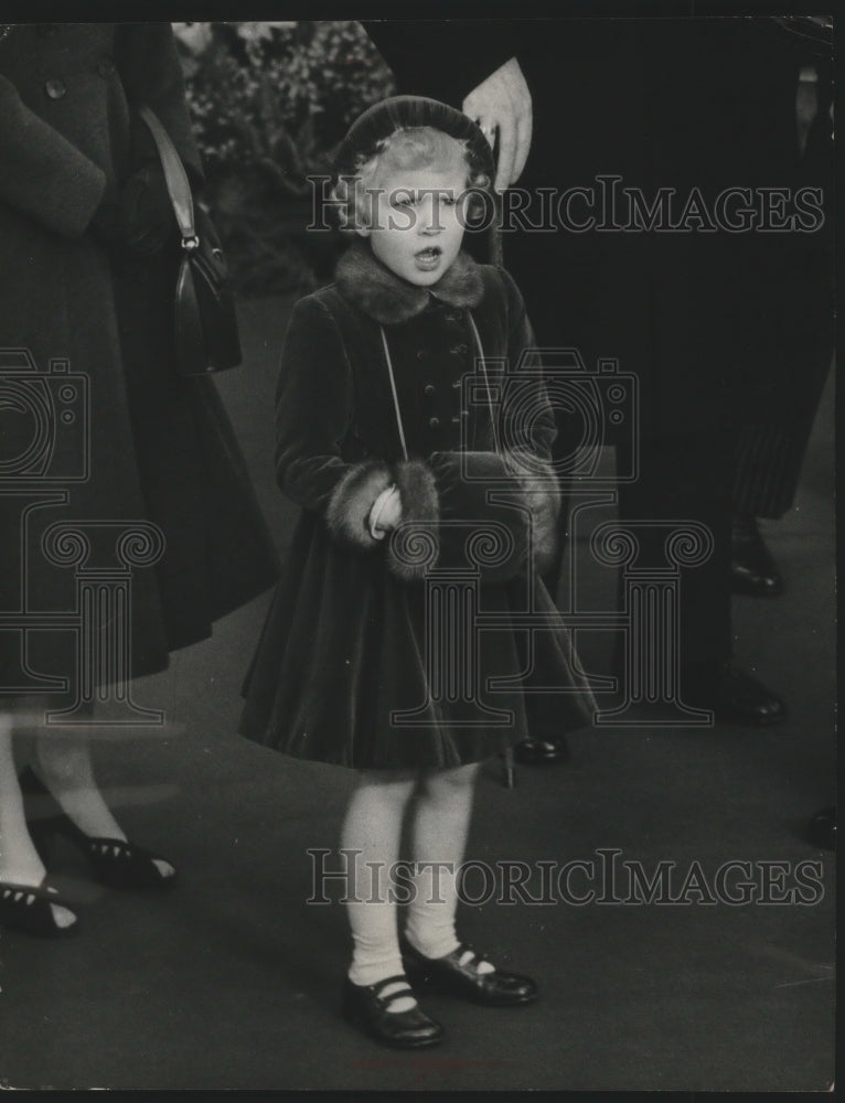 1955 Press Photo Princess Anne, England Royal Family, in London - mjb67467-Historic Images