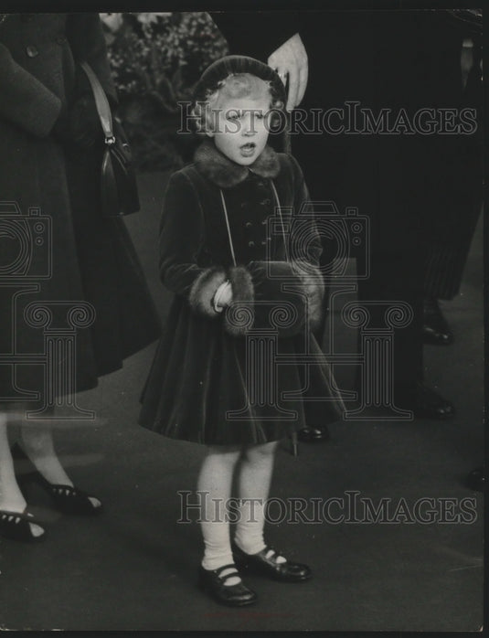 1955 Press Photo Princess Anne, England Royal Family, in London - mjb67467-Historic Images