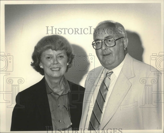 1983 Joe Flanigan Journal Executive and wife at 30th Anniversary. - Historic Images