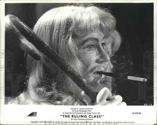 1972 Press Photo Peter O'Toole in "The Ruling Class." - mjb67730 - Historic Images