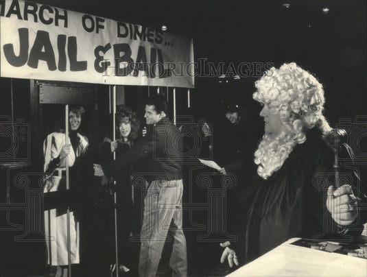 1987 National League umpire Bruce Froemming, March of Dimes - Historic Images
