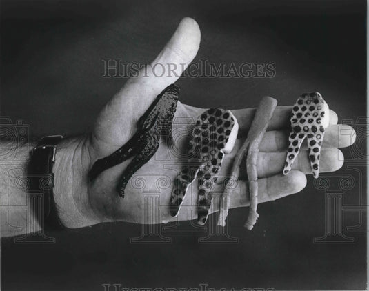 Press Photo Examples of Uncle Josh lures - mjb67907 - Historic Images
