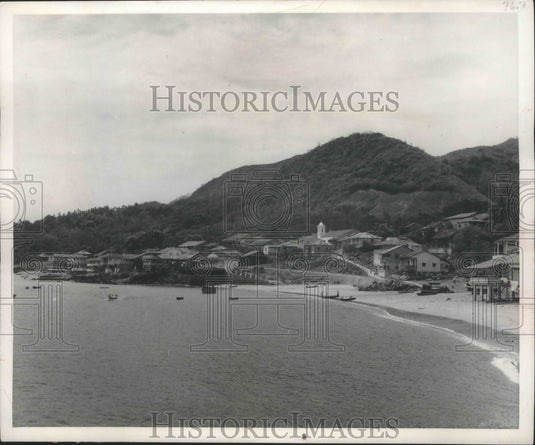 1952 Taboga church on Island of Taboga Panama bay-Historic Images