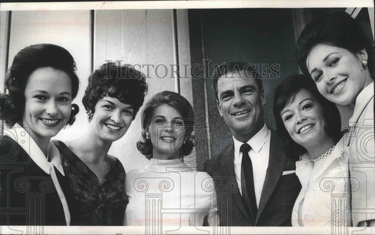 1964 Press Photo Five former Miss Wisconsin's, reunion at Coach House - Historic Images