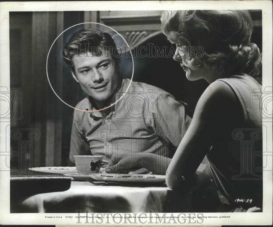 1965 Press Photo Michael Parks, Mimsy Farmer in "Bus Riley's Back in Town" - Historic Images
