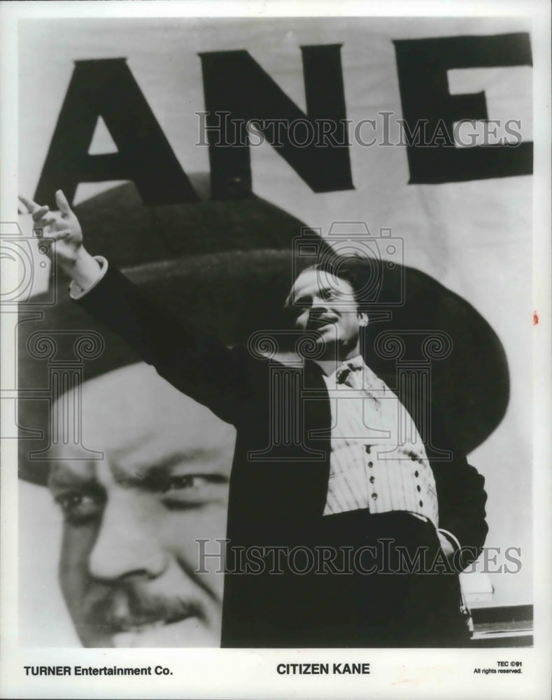 1991 Orson Welles in a scene from &quot;Citizen Kane&quot;-Historic Images