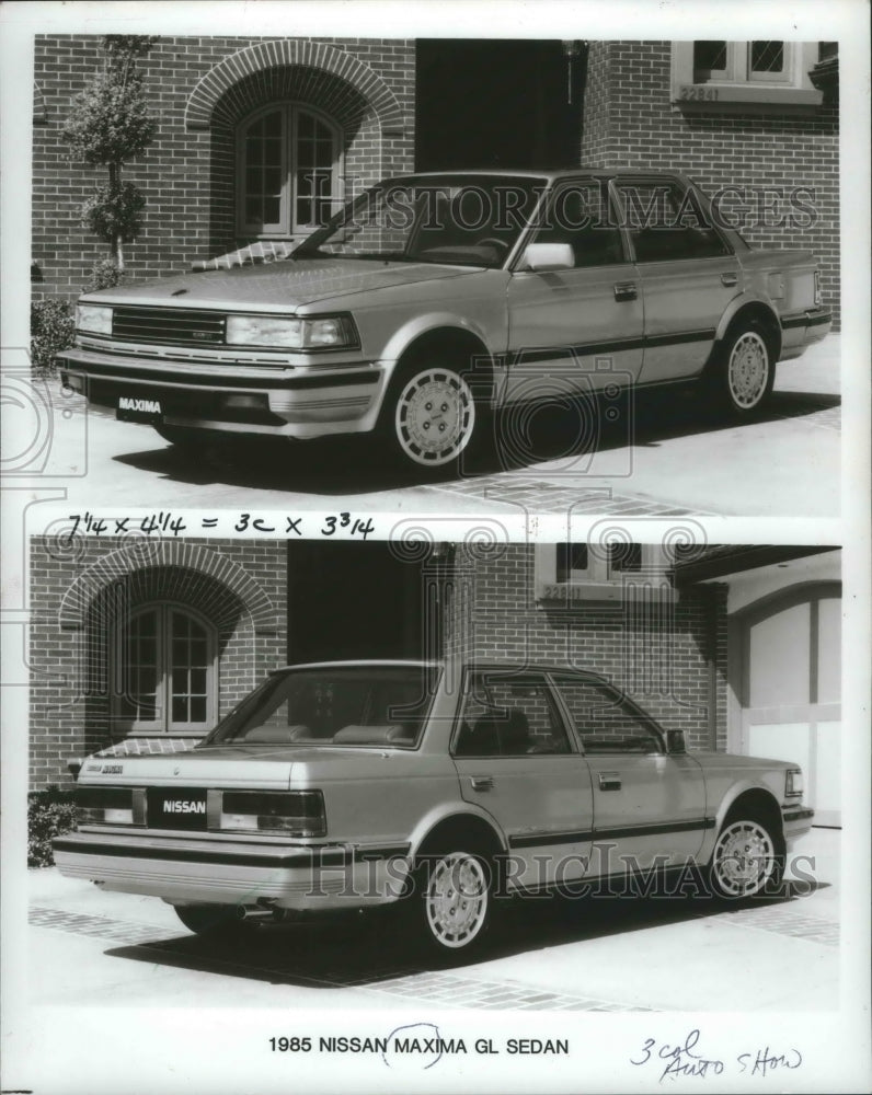 1985 Redesigned Nissan Maxima is front-wheel-drive sports sedan-Historic Images