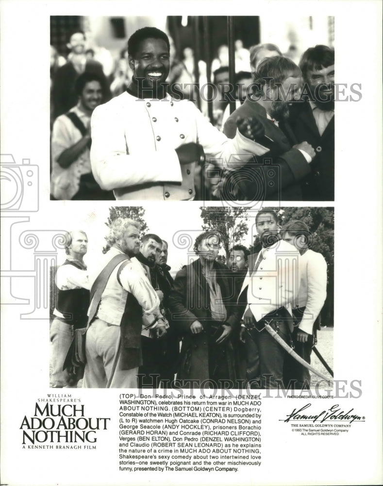 1993 Promo Photo Denzel Washington in Shakespeare's "Much Ado About Nothing" - Historic Images