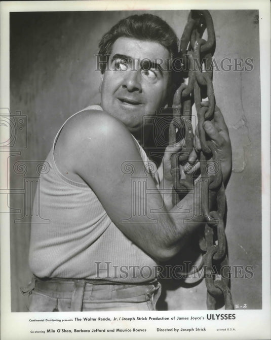 1967 Press Photo Milo O'Shea in Reade/Strick production of James Joyce's Ulysses-Historic Images