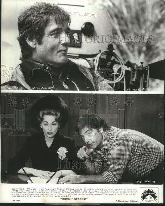 1988 Promo Photo Director Frank Perry at work on "Mommie Dearest" - Historic Images
