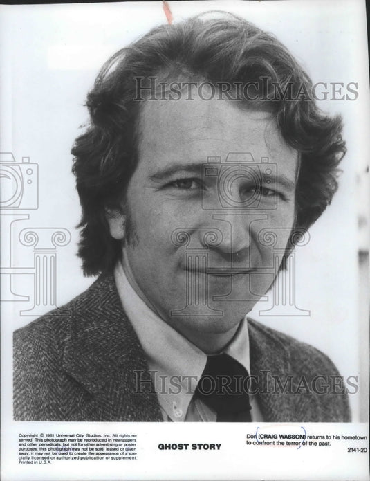 1984 Promo Photo Actor, Craig Wassan plays in Universal City's "Ghost Story" - Historic Images