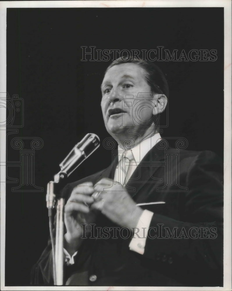 1958 Press Photo Lawrence Welk, band leader - mjb68864 - Historic Images