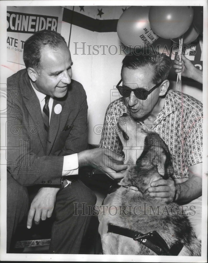 1962 Press Photo Gaylord Nelson and Herbert Pitz at Winnebago county fair - Historic Images