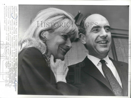 1968 Greek exiles Merouri and Papandreou warn US of military action-Historic Images