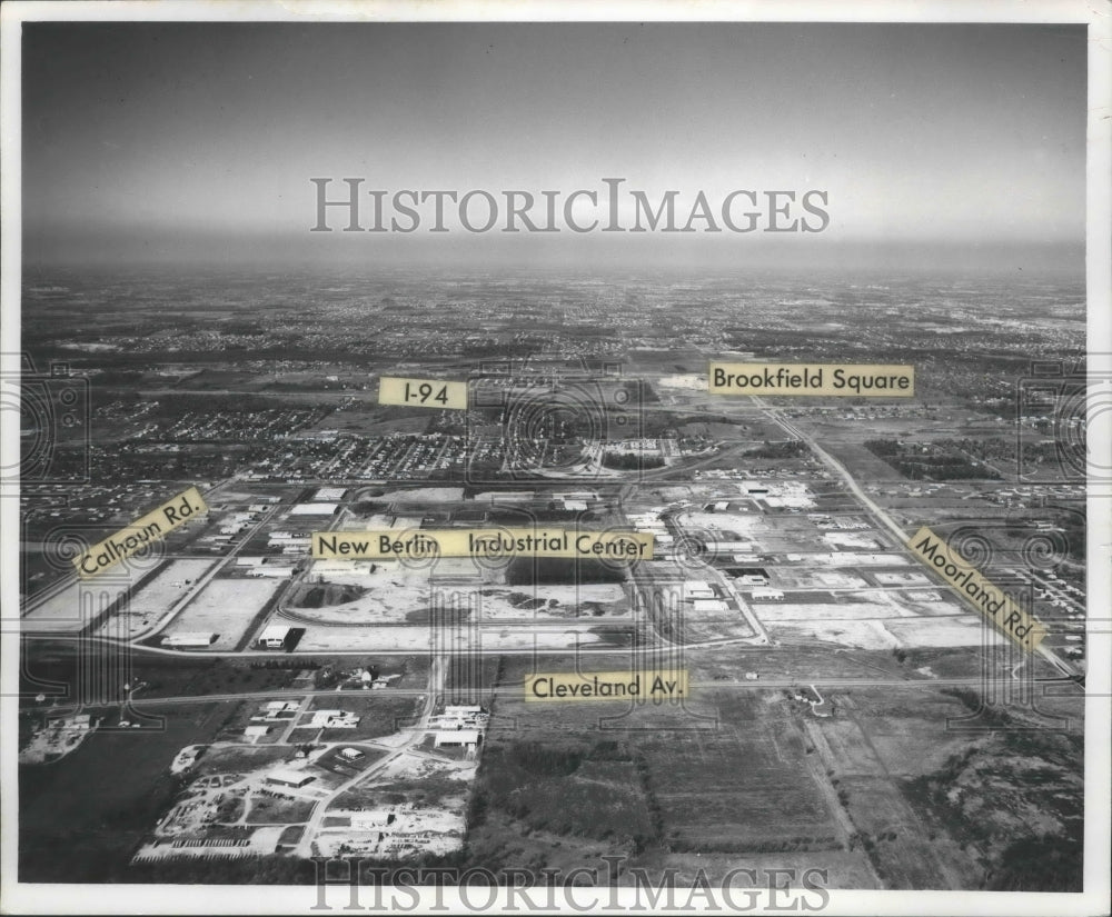 1968 Press Photo Aerial shoot of the New Berlin Industrial Park Wisconsin - Historic Images