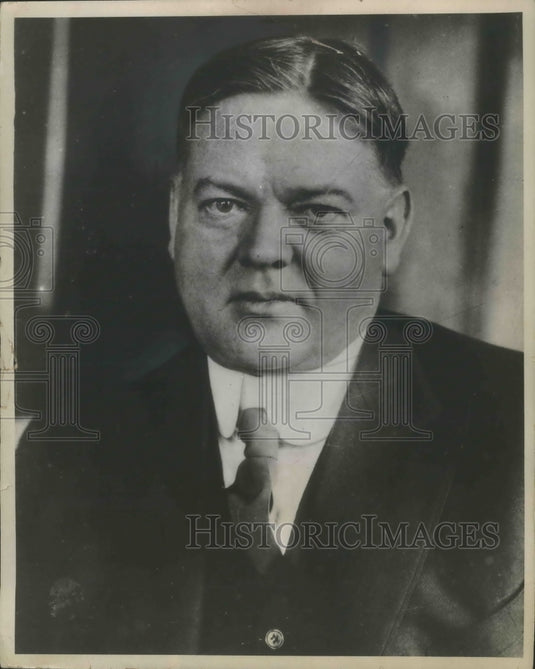 1956 Press Photo Ex-President of the United States Herbert Hoover - mjb69953 - Historic Images