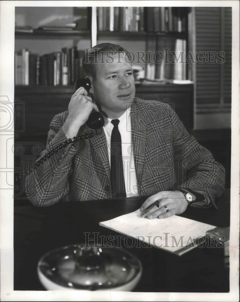 1964 Press Photo James Nichols, builder-president - Historic Images