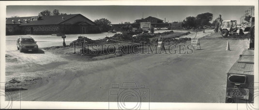 1991 Press Photo construction on National Ave in New Berlin, Wisconsin - Historic Images