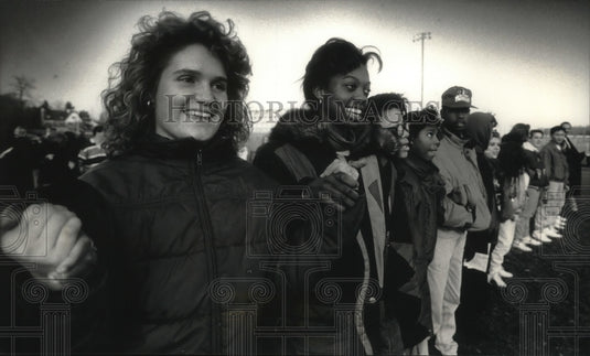 1991 Press Photo International Human Rights day at Nicolet High School-Historic Images