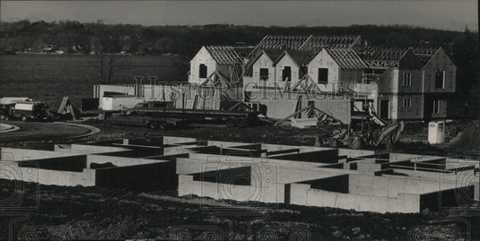 1988 Bay Breeze condominiums are built on Little Muskego Lake.-Historic Images