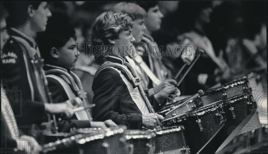 1986 Press Photo All-City Band at Milwaukee Public Schools Music Festival - Historic Images