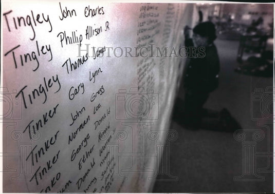1993 Ivan Jackson, Nekoosa High School, Vietnam Memorial replica-Historic Images