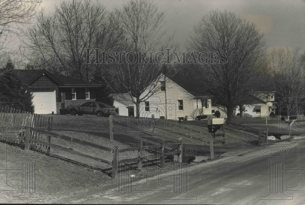 1988 Press Photo New home on Julius Heil Dr., Prospect Hill New Berlin Wisconsin - Historic Images