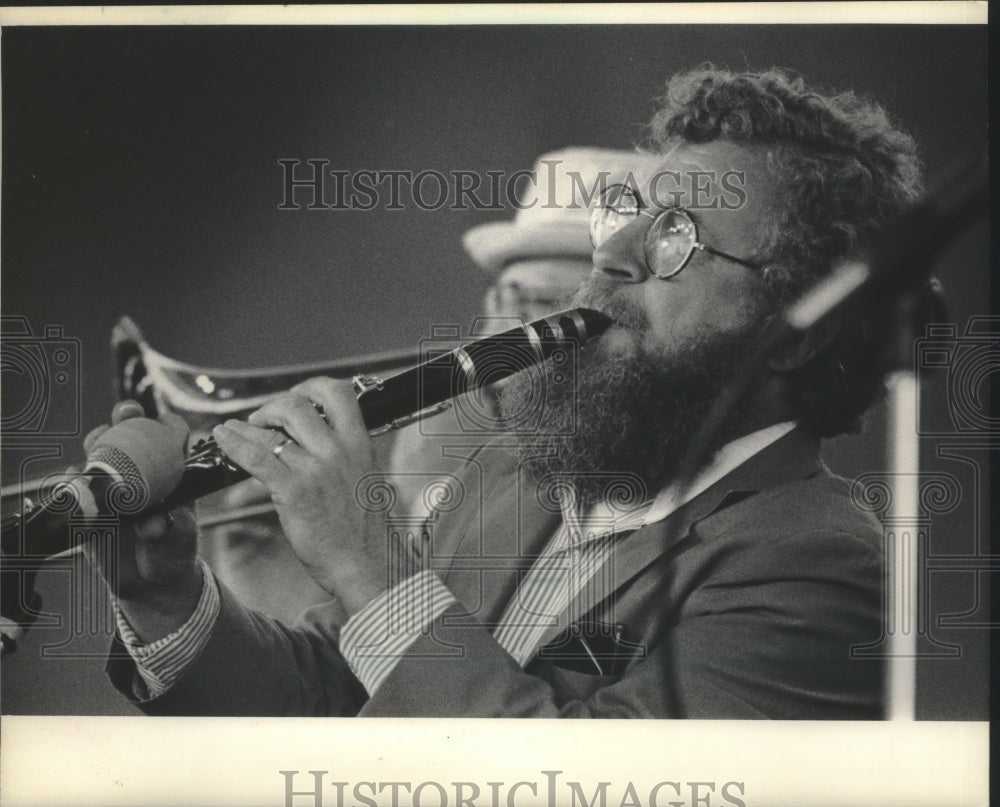 1985 Don Nedobeck plays clarinet at Alewives Jazz Festival - Historic Images