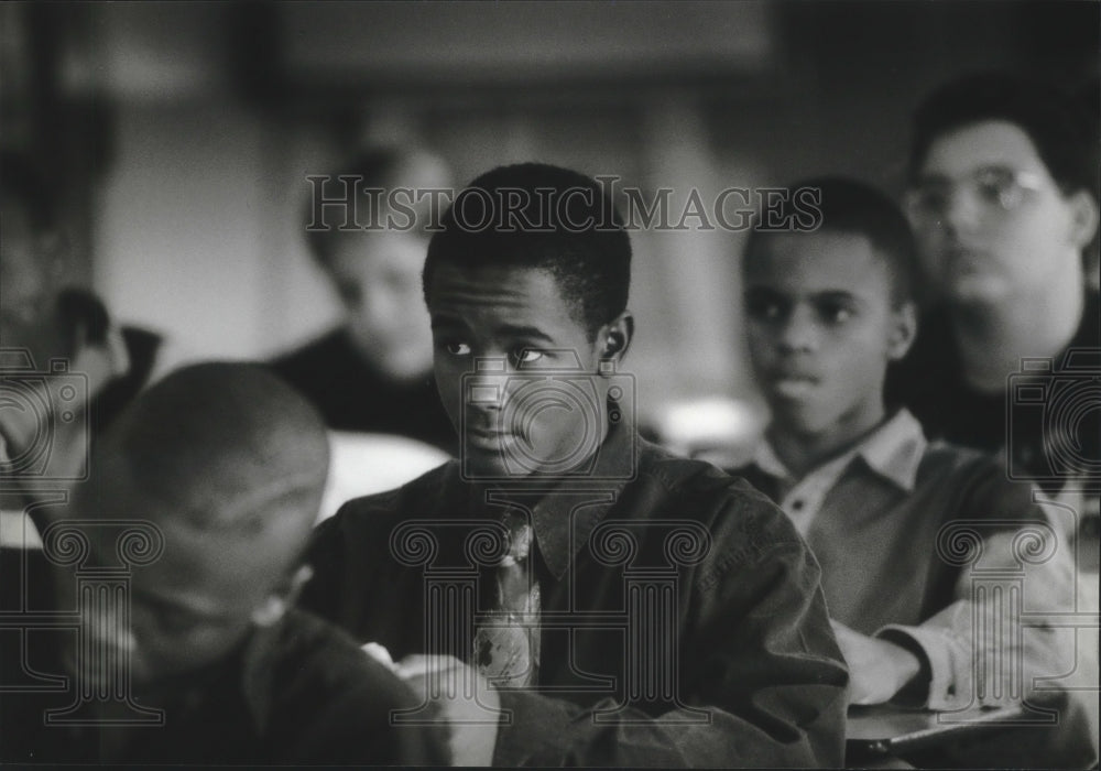 1994 Be Ware at Air Force ROTC class at Milwaukee Trade &amp; Technical - Historic Images