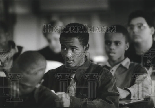 1994 Be Ware at Air Force ROTC class at Milwaukee Trade & Technical - Historic Images