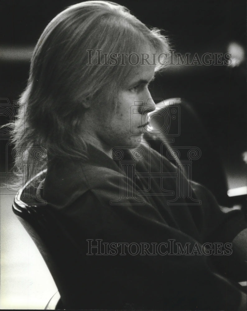 1993 David Newbury, murder defendant, in court in Wisconsin-Historic Images
