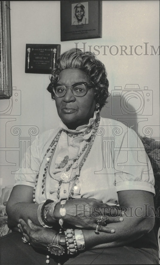 1983 Zella Nash, of the We Will Work, Won't We club - Historic Images