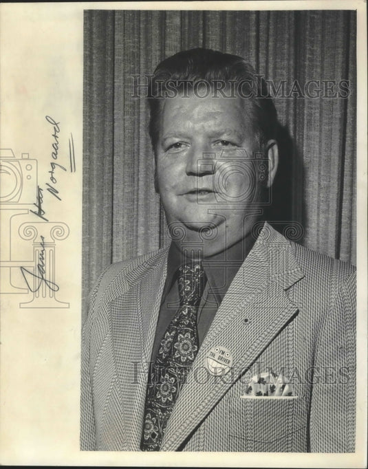 1973 Press Photo James Norgarrd, president, Tavern League of Wisconsin - Historic Images