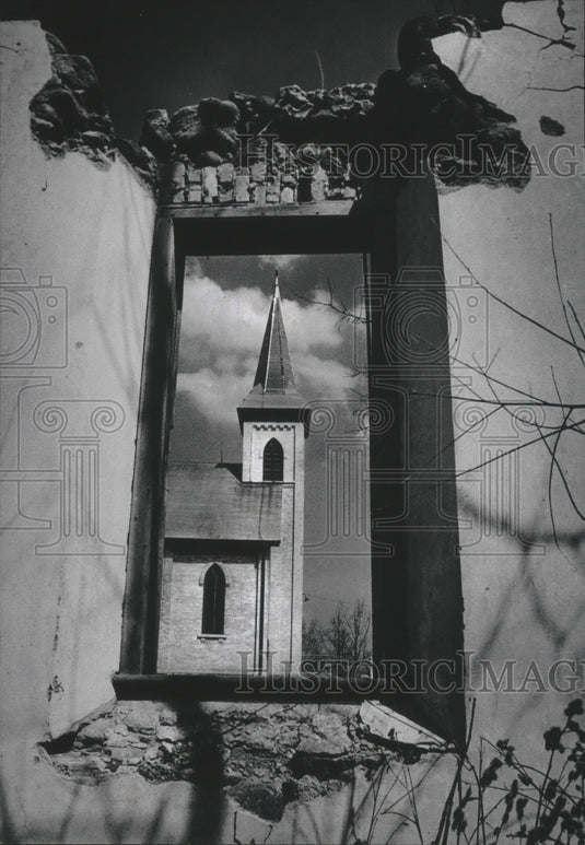 1979 Press Photo St. John of God Church in Farmington, Wisconsin - mjb71757 - Historic Images