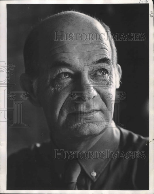 1972 Press Photo George Nehrbass, town clerk of Polk, WIsconsin - mjb71835 - Historic Images