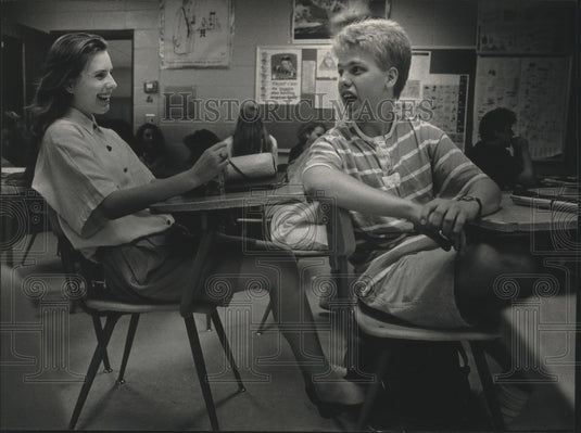1991 John Hartman, Courtney Everson, Eisenhower High School-Historic Images