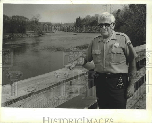 1981 John Nesvold, Dunn County on Red Cedar State Trail, Wisconsin. - Historic Images