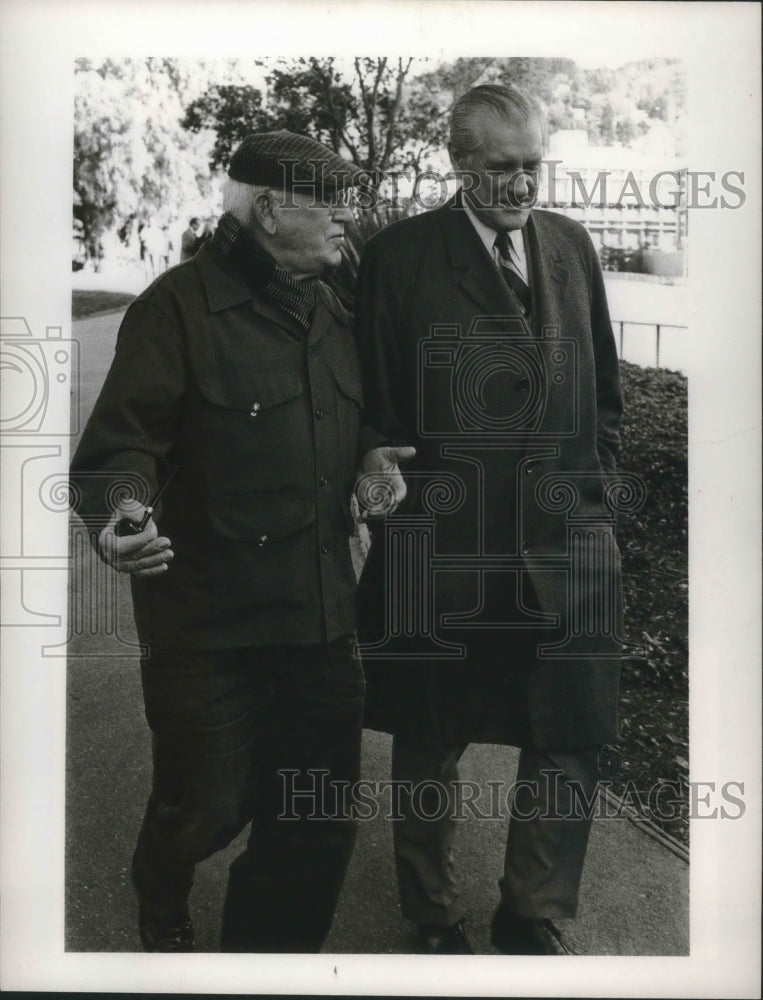 1969 Press Photo Eric Hoffer, author and philosopher. Eric Sevareid - mjb72090 - Historic Images