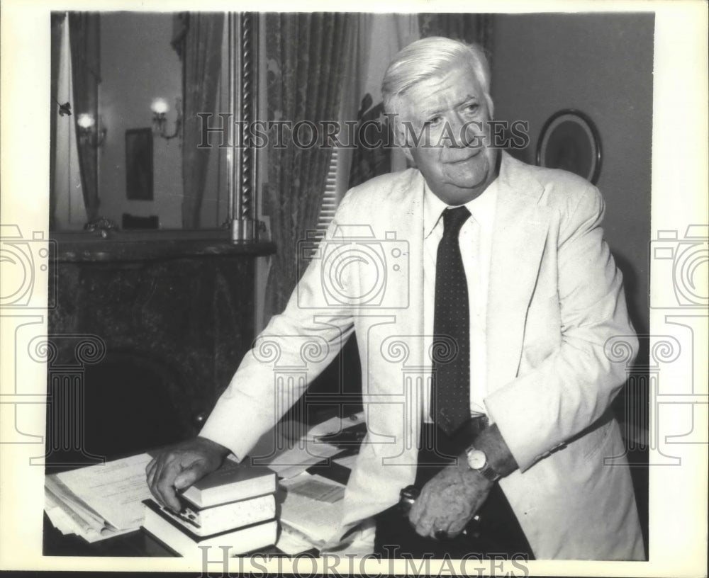 1982 Press Photo Thomas P. O&#39;Neill, Speaker, U.S. House of Representatives - Historic Images