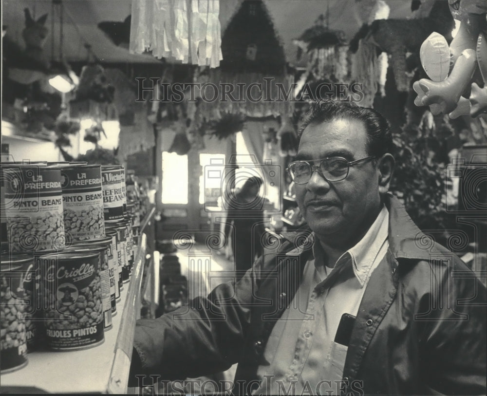 1985 Manuel Oyervides, Save and Save Groceries, Waukesha, Wisconsin - Historic Images