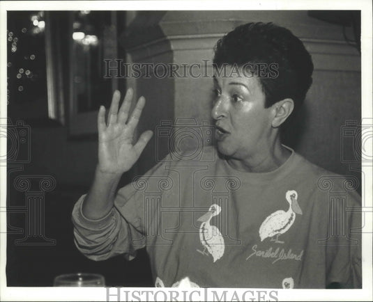 1991 Sally Papia, owner of Sally's Steak House-Historic Images