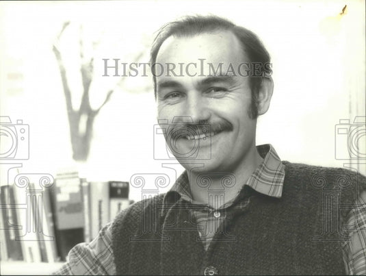 1985 Manfred Hummel, editor in "Suddeutsche Zeitung" in Germany-Historic Images